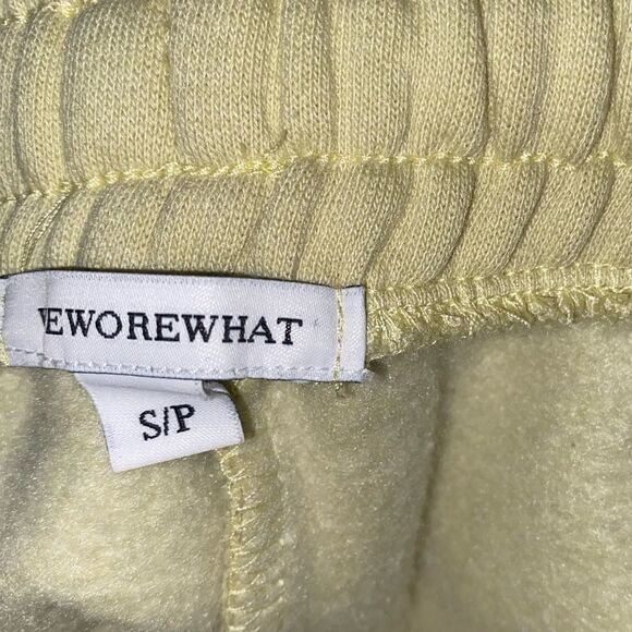 WeWoreWhat, Pale Pastel Yellow Rolled Hem Shorts - Picture 9 of 15